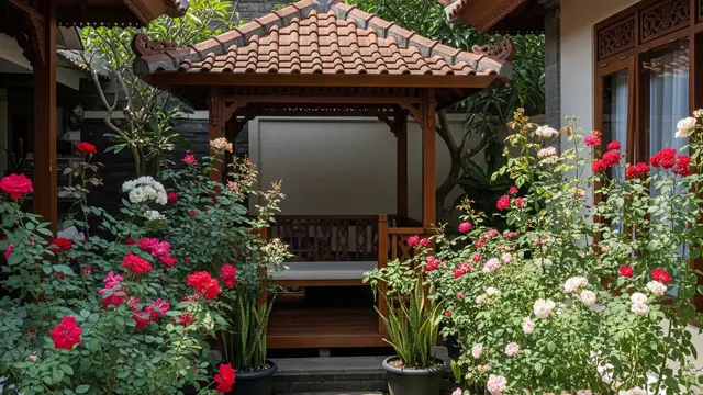 15 Tanaman yang Cocok Mengelilingi Gazebo, Taman Rumah Lebih Asri dan Menawan