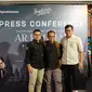 Anas Alimi saat jumpa pers di kawasan Cikini, Jakarta Pusat, Selasa (5/3/2024).