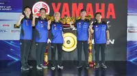 Manajemen PT. Yamaha Indonesia Motor Manufacturing (YIMM) pada acara konferensi pers Yamaha Race Mandalika 2023 di BSD, Tangerang hari Selasa (15/08/2023). (Dokumentasi PT. YIMM)