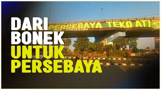 Berita video jelang rayakan hari jadi Persebaya Surabaya yang ke-97, ornamen spanduk bernuansa Persebaya menghiasi sudu-sudut kota Surabaya.