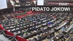 Presiden Jokowi menyampaikan pidato kenegaraan di depan anggota MPR, menyoroti tiga hal yang belum teratasi.