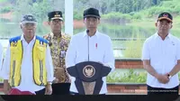 Presiden Joko Widodo (Jokowi) telah meresmikan bendungan Sepaku-Semoi di Kabupaten Penajam Paser Utara, Kalimantan Timur. (tangkapan layar youtube Sekretariat Presiden/Arief RH)
