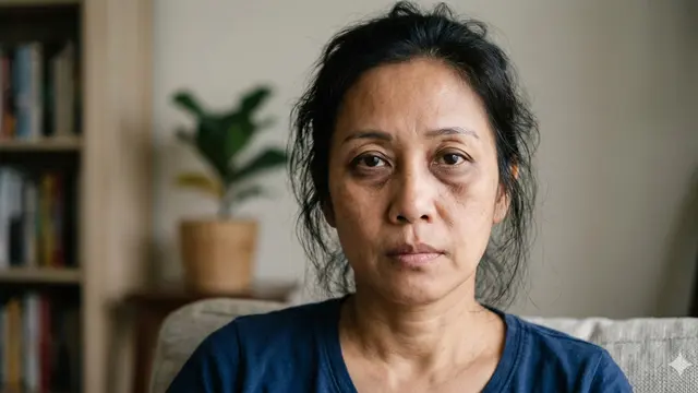 Ciri Wajah Kekurangan Kolagen (Foto: Gemini AI)