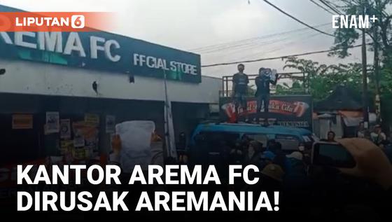 VIDEO: Oknum Aremania Rusak Kantor Arema FC