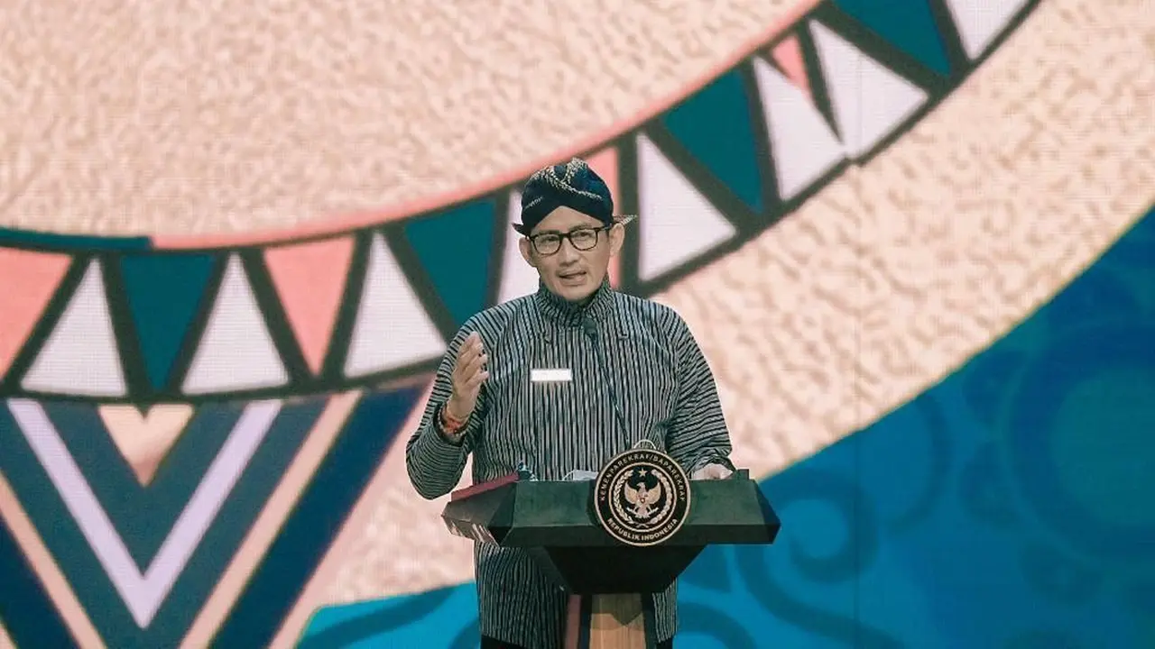 Menparekraf Sandiaga Uno di peluncuran Kharisma Event Nusantara 2021