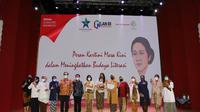 bincang-bincang bertajuk 'Peran Kartini Masa Kini dalam Meningkatkan Budaya Literasi' yang digelar virtual, Selasa (20/4/2021). (Liputan6.com/ Istimewa)