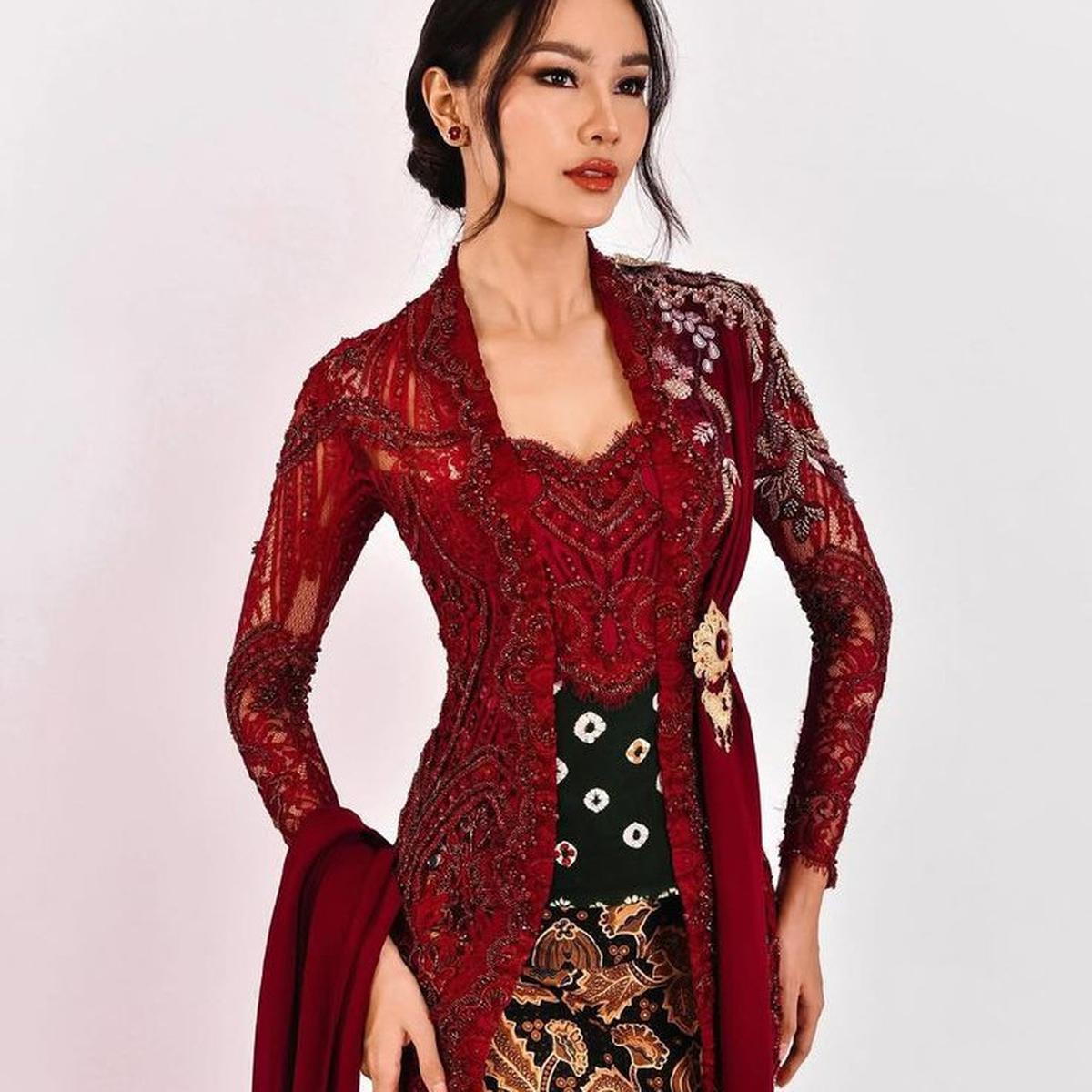 Ilustrasi Pemilihan Warna dan Bahan Kebaya Wisuda 2025 (©Pinterest)
