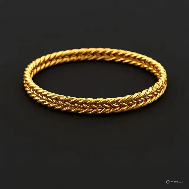 Gelang 8 Gram Emas 24 Karat Model Bangle