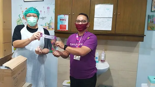 Donasikan 1000 Face Shield, Teman Bumil Bantu Lindungi Bayi dari Penularan COVID-19