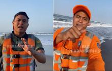 Viral Aksi Tim SAR Ingatkan Pentingnya Keselamatan saat Bermain di Pantai Parangtritis, Menguak Mitos Larangan Pakai Baju Hijau