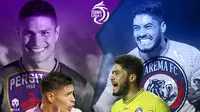 Persita Tangerang vs Arema FC - Ramiro Fergonzi vs Adilson Maringa (Bola.com/Decika Fatmawaty)