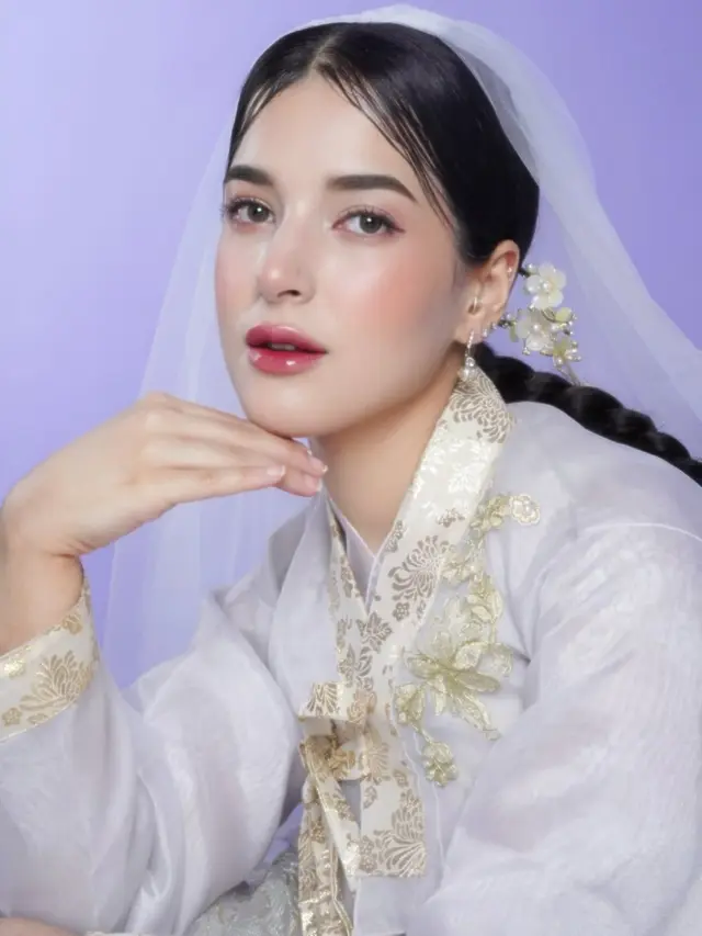 Berwajah Arab, Tasya Farasya Tampil Dreamy dengan Korean Makeup Look ala Putri Kerajaan Dinasti Joseon