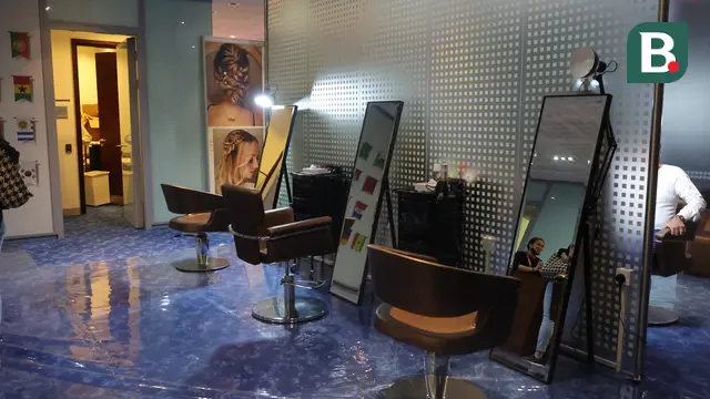 Foto: Sensasi Mencoba Fasilitas Fitness dan Salon di Media Center Piala Dunia 2022