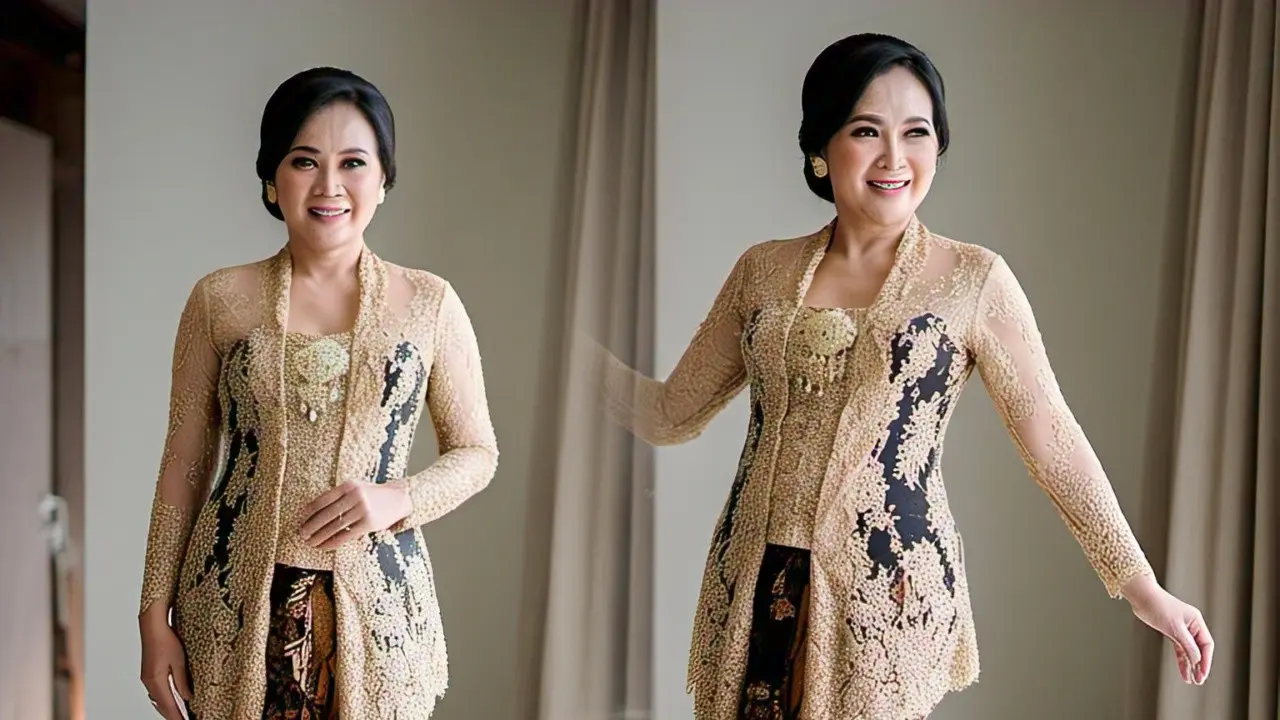 Model Baju Brokat untuk Ibu Pengantin Terbaru 2025/via AI
