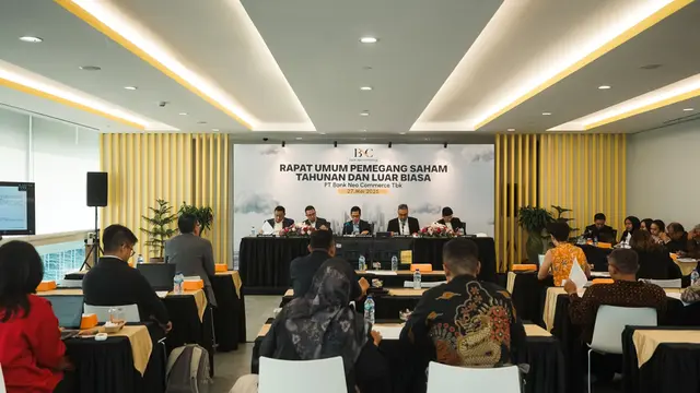 Rapat Umum Pemegang Saham Tahunan (RUPST)  PT Bank Neo Commerce Tbk (Bank Neo Commerce). (Dok BBYB)
