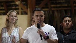 Daniel Noboa terpilih sebagai presiden Ekuador pada usia 35 tahun, menjadikannya yang termuda dalam sejarah negara itu. (Dok. AP/Martin Mejia)