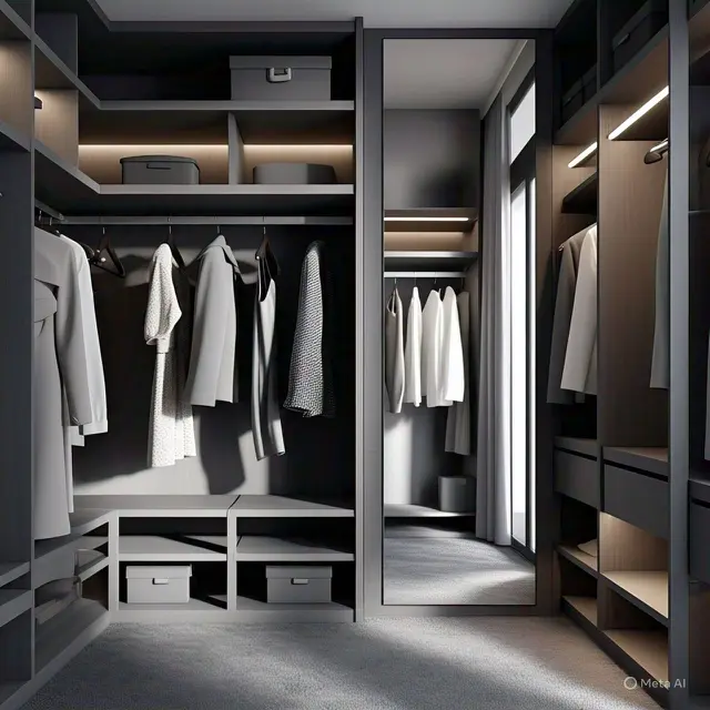 9 Inspirasi Warna Walk-in Closet