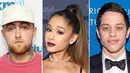 Mantan Ariana Grande, Mac Miller, benar-benar merasa tertekan dan sedih melihat kemesraan Ariana dan Pete Davidson di sosial media. (Robin Marchant/Getty Images; Michael Kovac/AMA2016/Getty Images; Mike Pont/WireImage.com)