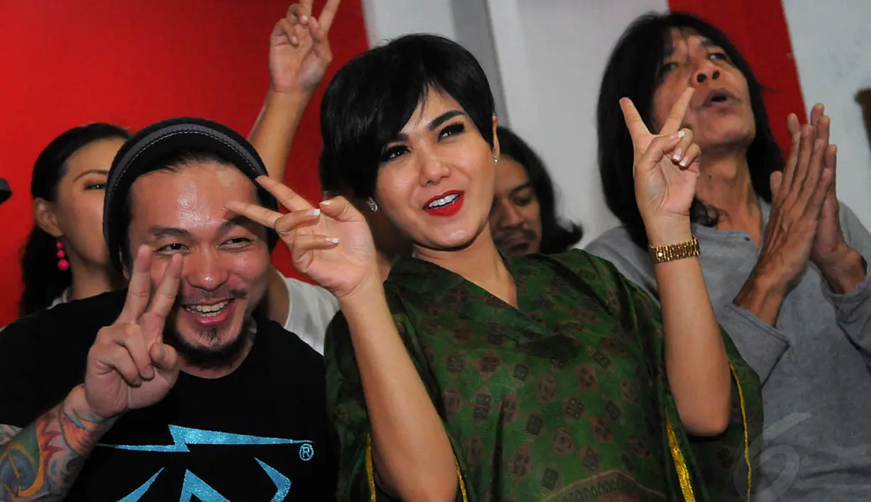 Ratusan artis nasional dipastikan ikut berpartisipasi di Konser Salam Dua Jari yang khusus digelar sebagai penutup masa kampanye pilpres, Jakarta, Kamis (3/7/14). (Liputan6.com/Faisal R Syam)