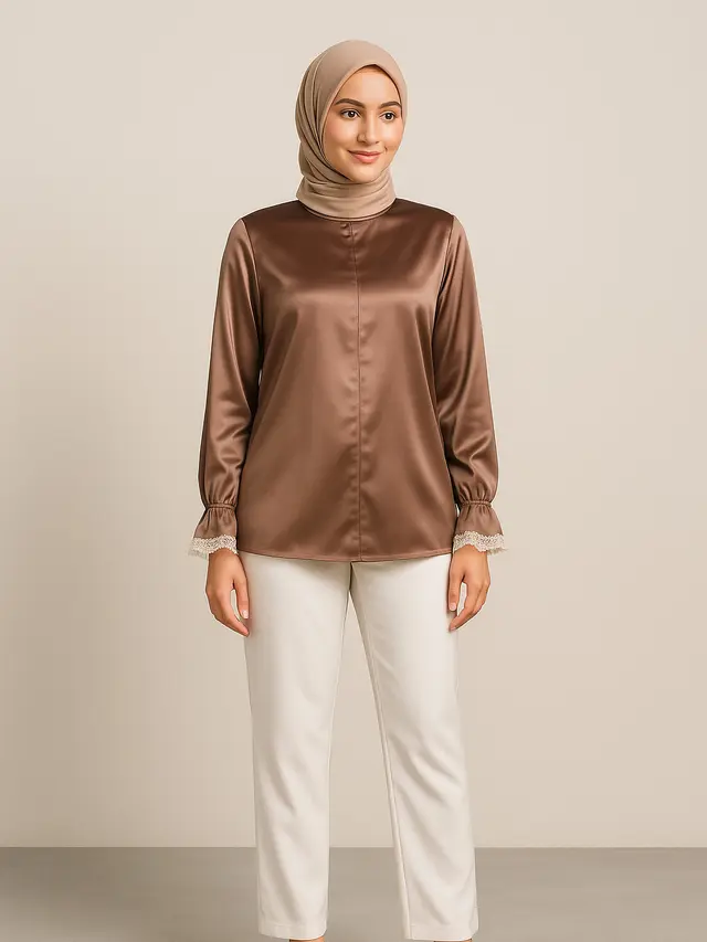 6 Model Blus Polos Modern, Simpel Tapi Elegan