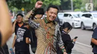 Taufik Hidayat. Mantan pemain bulu tangkis tunggal putra dan peraih medali emas pada Olimpiade Athena 2004. (Liputan6.com/Angga Yuniar)