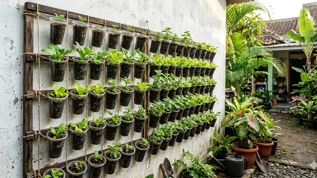 Ide Kebun Kecil dari Gelas Plastik Bekas Lebaran (Foto: Gemini AI)