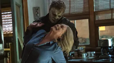 Cuplikan adegan Halloween Ends. (Ryan Green/Universal Pictures via AP)
