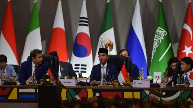 Wakil Presiden (Wapres) RI Gibran Rakabuming di KTT G20 Johannesburg Expo Centre (NASREC), Afrika Selatan, Sabtu 22 November 2025.