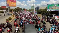 Penampakan aksi May Day FSPMI Cirebon Raya pada tahun lalu. Foto (Istimewa)