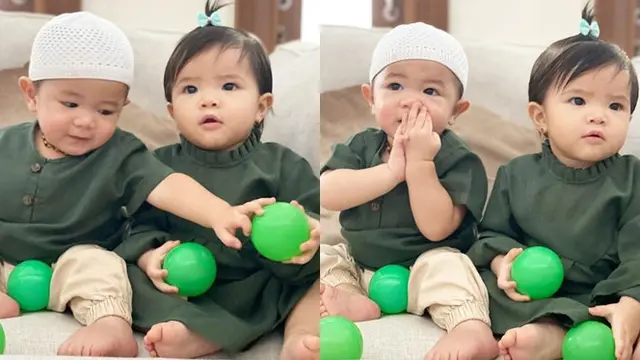 7 Potret Shaldy dan Shelma, Anak Kembar Ratna Galih yang Menggemaskan