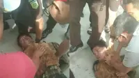 Detik-Detik Maling Motor di Belakang Kampus UIN Lampung Diamuk Massa