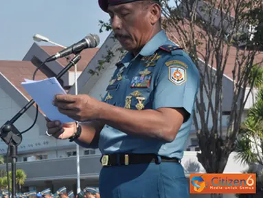 Panglima TNI Memberikan Amanat Saat Apel 