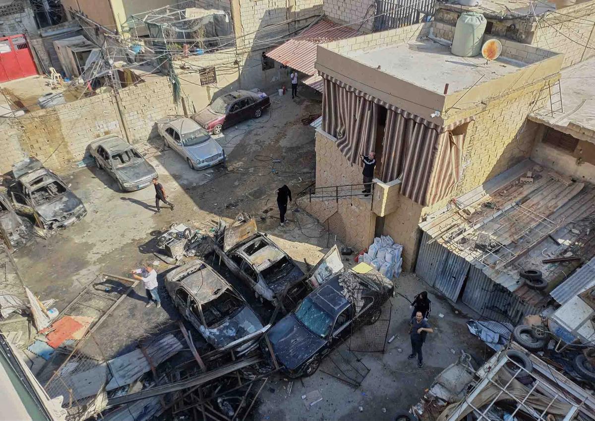 FOTO: Serangan Udara Israel di Ein el-Hilweh Tewaskan 13 Orang di Lebanon Selatan