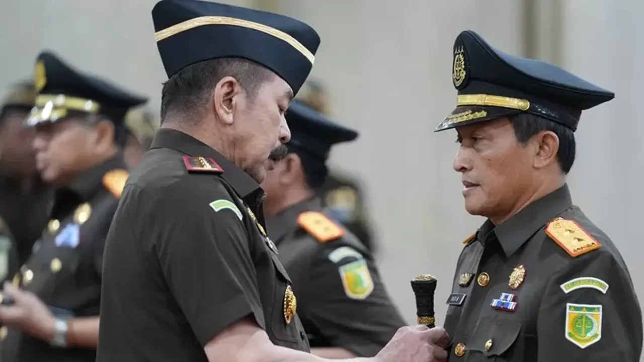 Rudi Margono saat dilantik menjadi  sebagai Kepala Kejati DKI Jakarta. (Istimewa)