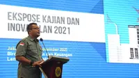 Kepala Lembaga Administrasi Negara (LAN) Dr. Adi Suryanto, M.Si saat memberikan sambutan dalam kegiatan Ekpose Kajian dan Inovasi LAN Tahun 2021 di Aula Prof Agus Dwiyanto, Kantor LAN, Kamis (11/11/2021) . (Ist)