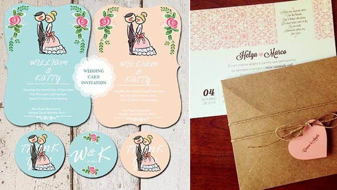 10 Desain Undangan Pernikahan Romantis Dan Sederhana
