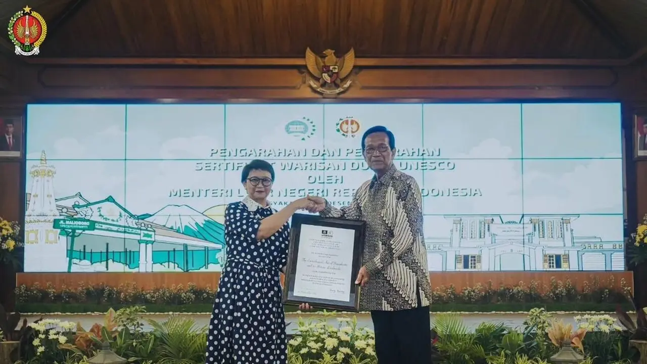 Sertifikat Sumbu Filosofi sebagai Warisan Dunia UNESCO Mendarat di Yogyakarta