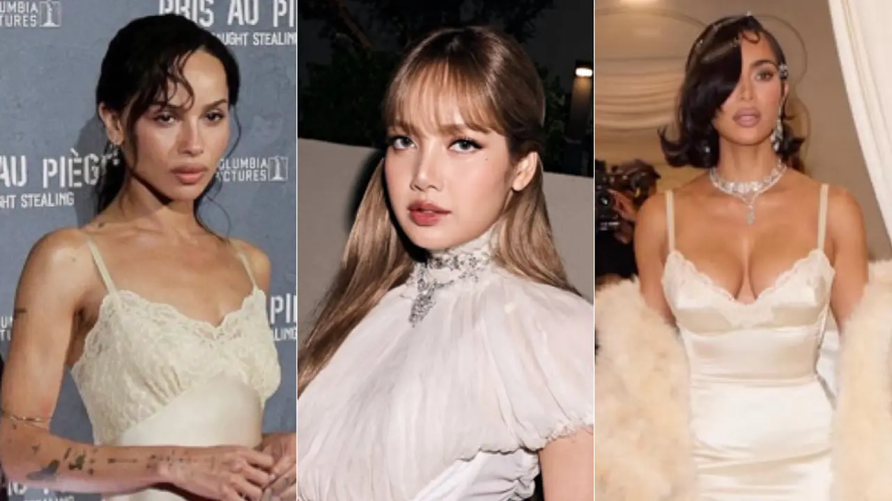 Zoe Kravitz, Lisa Blackpink, Kim Kardashian tampil dengan lingerie. [Instagram]