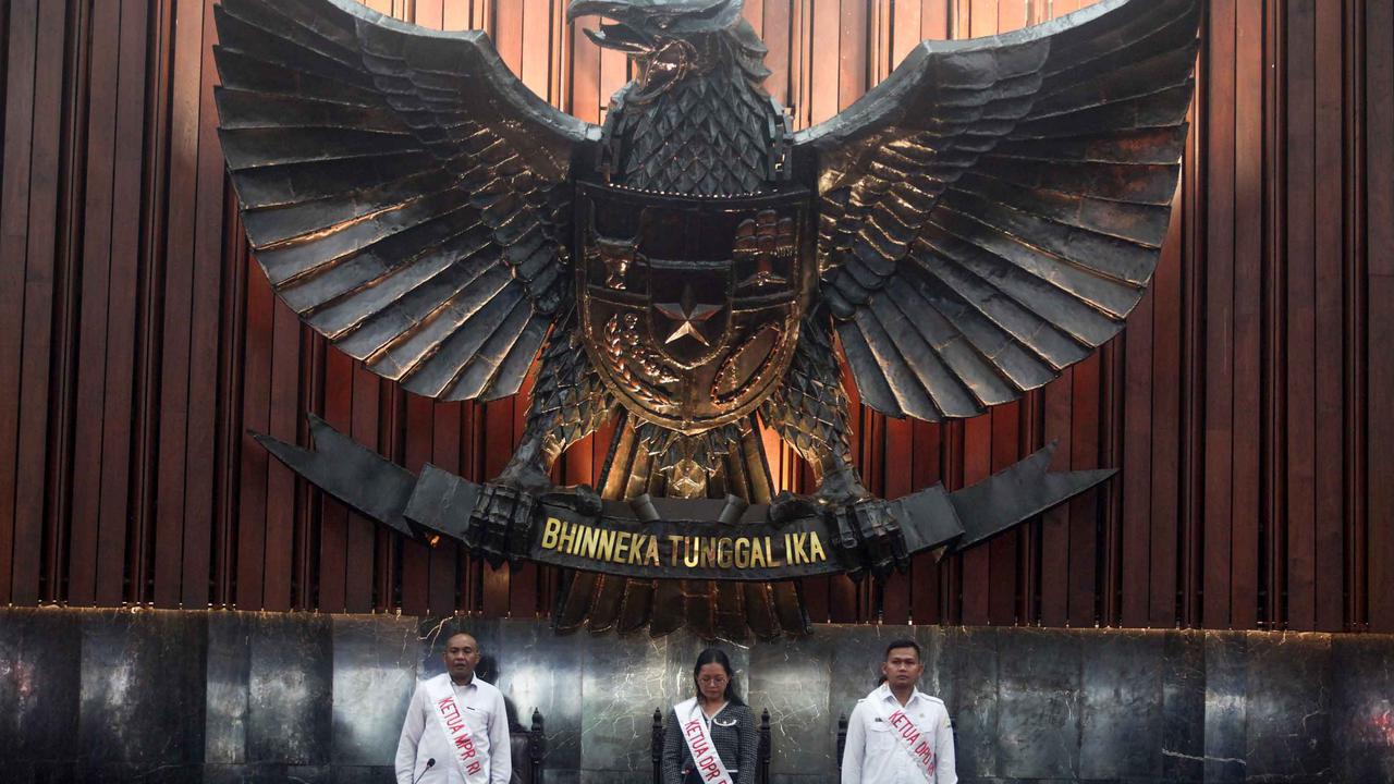 FOTO: Gladi Kotor Sidang Tahunan MPR, Prabowo Akan Sampaikan Pidato Perdana sebagai Presiden