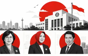 Infografis: Tiga Wajah Baru Pimpinan Bank Indonesia