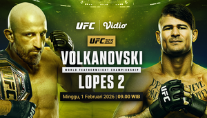 Nonton Live Streaming UFC 325: Alexander Volkanovski vs Diego Lopes 2 Tayang Eksklusif di Vidio.