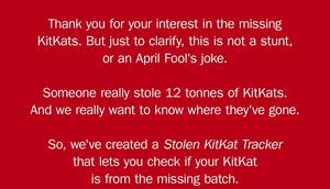 Pernyataan Nestle soal pencurian 12 ton cokelat KitKat dalam perjalanan menuju Polandia. (dok. Tangkapan layar Instagram @kitkat/https://www.instagram.com/p/DWlWor4FFWM/Dinny Mutiah)