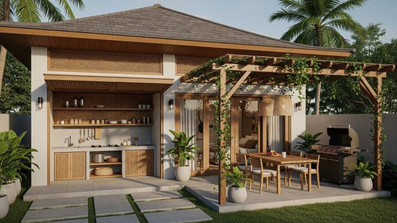 7 Model Rumah Mini Tapi Punya Dapur Terbuka dan Teras Belakang yang Cocok Buat BBQ