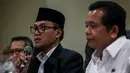 Irjen Kemenag M. Jasin memberikan keterangan pers di Kantor Kemenag, Jakarta, (23/8). 177 jemaah haji Indonesia ditangkap karena menggunakan dokumen palsu untuk menggunakan kuota haji Filipina.  (Liputan6.com/Faizal Fanani)
