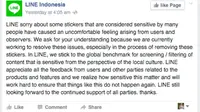 Indonesia Minta Line Menghilangkan Stiker LGBT. Sumber : mashable.com.