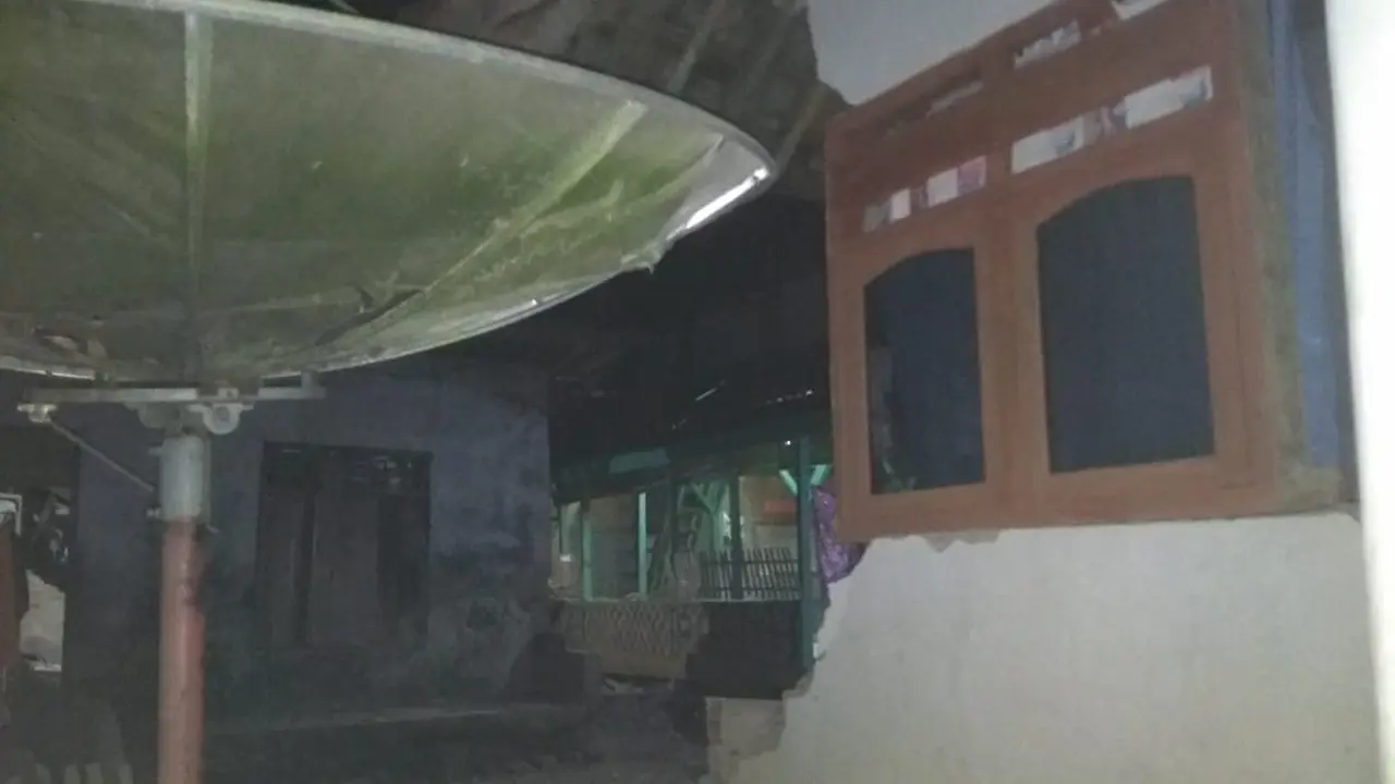 Puluhan rumah di Mandalawangi Pandeglang rusak akibat gempa Banten (Foto: BPBD Banten)
