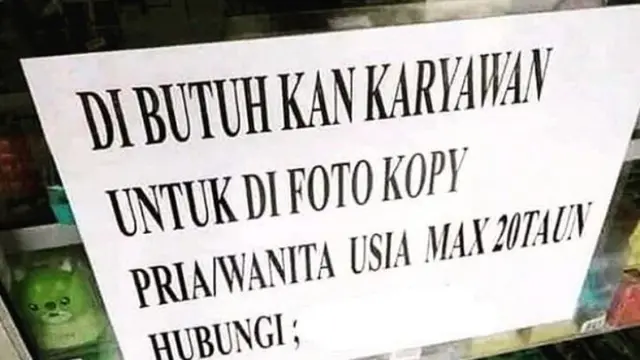 7 Pengumuman Sembarangan Ini Bikin Menyesal Bacanya