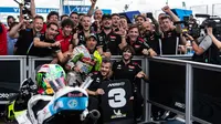 Pembalap Pertamina Enduro VR46 Racing Team Franco Morbidelli&nbsp;mengamankan posisi podium ketiga&nbsp;MotoGP Argentina 2025. (Dok Pertamina Enduro VR46 Racing Team)