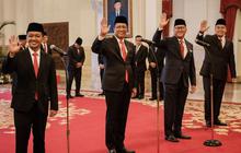 FOTO: Detik-Detik Presiden Jokowi Melantik Bahlil Lahadalia hingga Rosan Roeslani Jadi Menteri Baru di Istana Negara