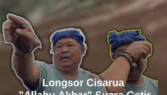 Lemas, Momen Abah Bertakbir "Allahu Akbar" Tunjukkan Korban Longsor Cisarua Bandung Barat